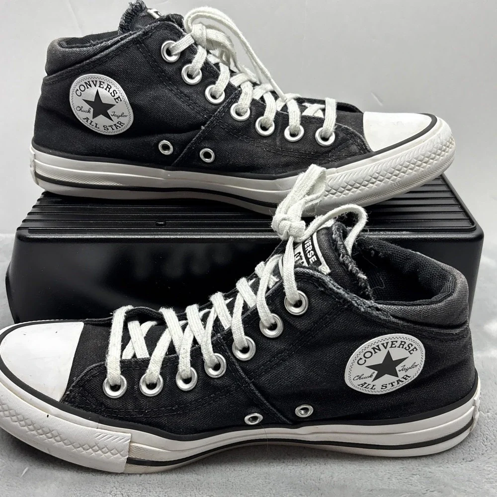 Converse Chuck Taylor All Star Madison Mid Womens Sz 7.5 Canvas Black 563512F
